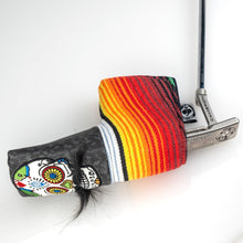 Load image into Gallery viewer, Mustache Sugar Skull - Blade Putter Cover Gray Camo
