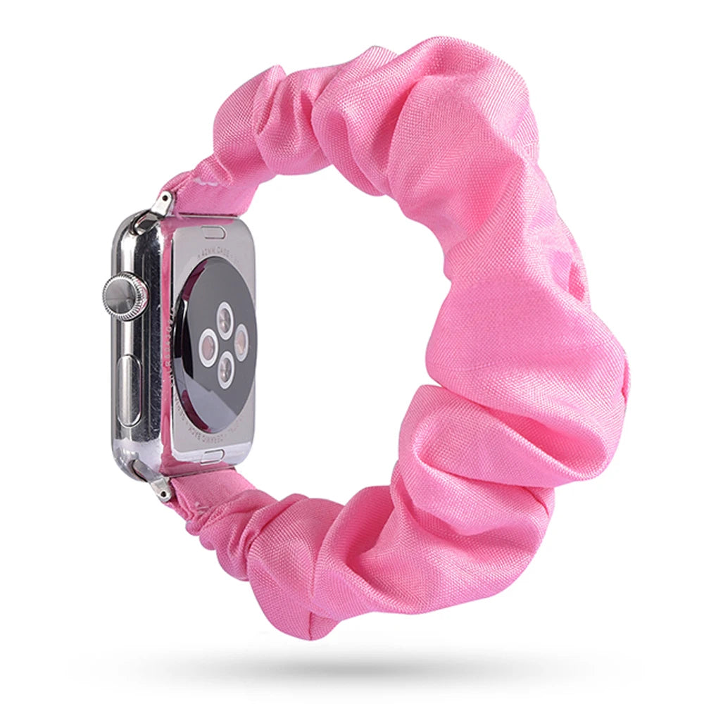 Scrunchie Elastic Apple Watch Armband Series 11/10/9/8/7/6/5/4/ SE / Ultra 1/2/3