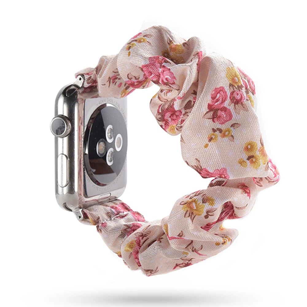 Scrunchie Elastic Apple Watch Armband Series 11/10/9/8/7/6/5/4/ SE / Ultra 1/2/3