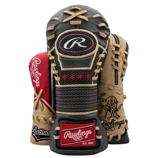 Bettinardi x Rawlings Black Glove Wood Headcover Set