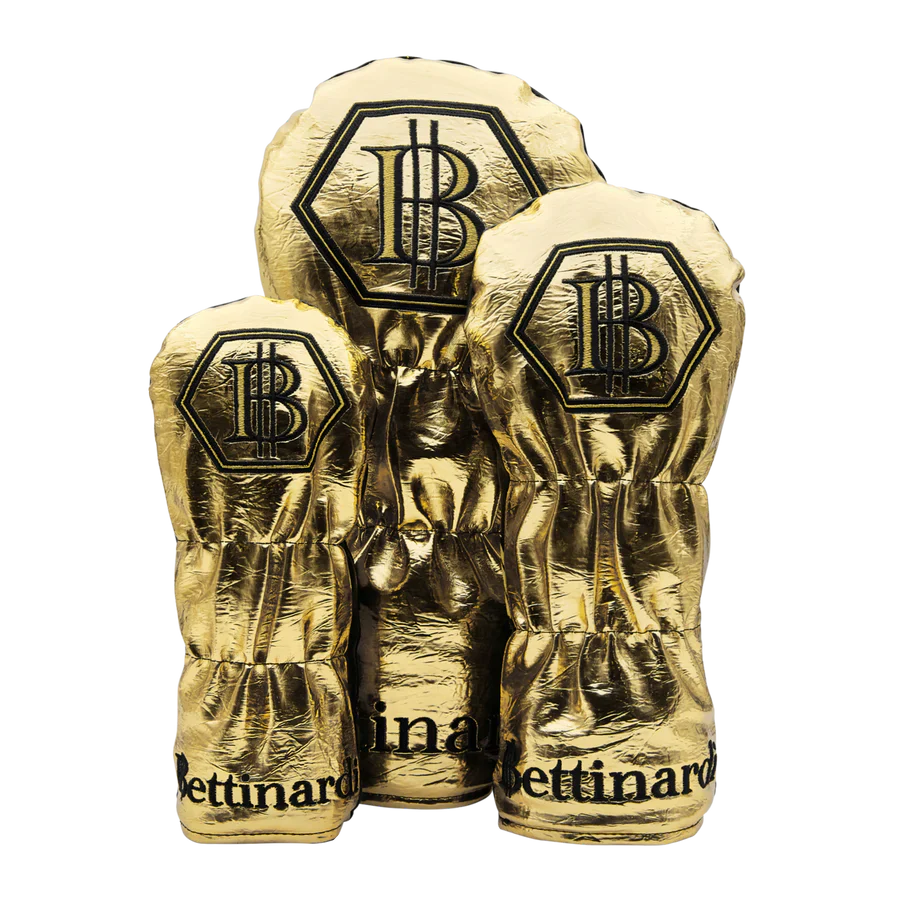 Bettinardi -  2025 Limited Release Black and Gold Multi Gangster Cat Wood Headcover Set