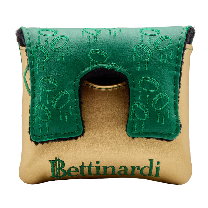 Bettinardi Gangster Cat Throne of Gold Center Shafted Mallet Putter Headcover