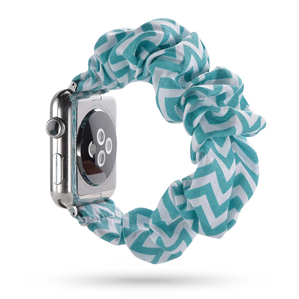 Scrunchie Elastic Apple Watch Armband Series 11/10/9/8/7/6/5/4/ SE / Ultra 1/2/3
