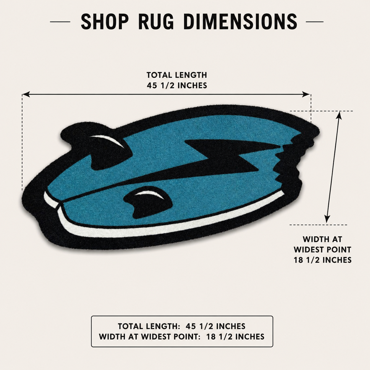 Shark Bite | Golf Shop Mat | Cart Accessory