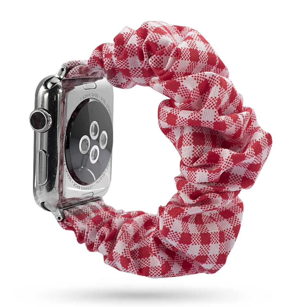 Scrunchie Elastic Apple Watch Armband Series 11/10/9/8/7/6/5/4/ SE / Ultra 1/2/3