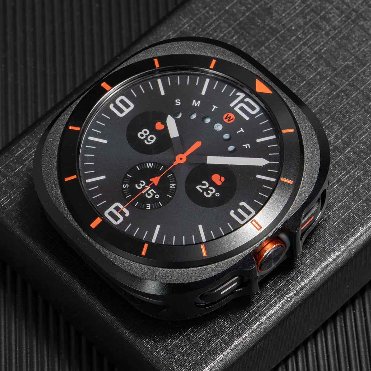Samsung Galaxy Watch Ultra 47mm Metal Case - Anti-Fall Hard Alloy Frame + Protective