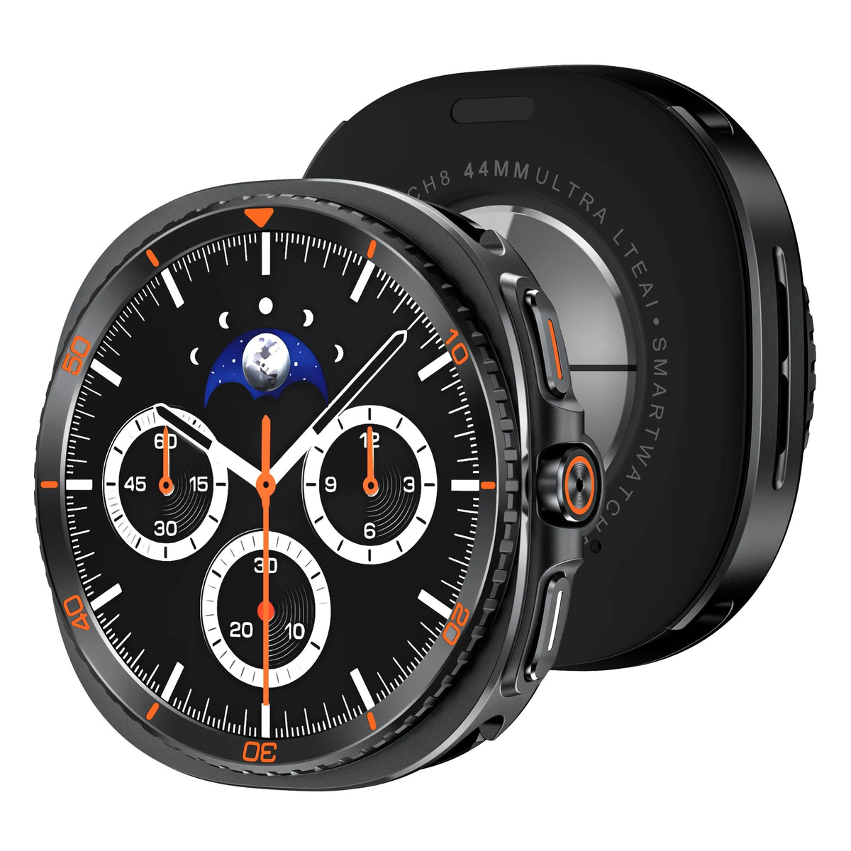 Premium Metal Case for Samsung Galaxy Watch 8 44mm 40mm, Heavy Duty Protective Cover
