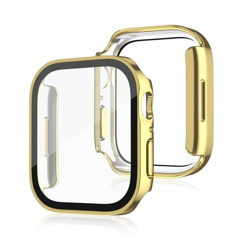 Case for Apple Watch 11, 10, 9, 8, 7, 6, 5, SE Screen Protector Glass+Cover