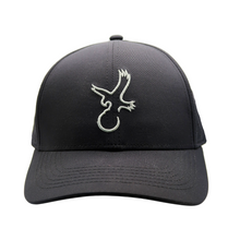 Load image into Gallery viewer, Black/Grey Eagle Performance Hat
