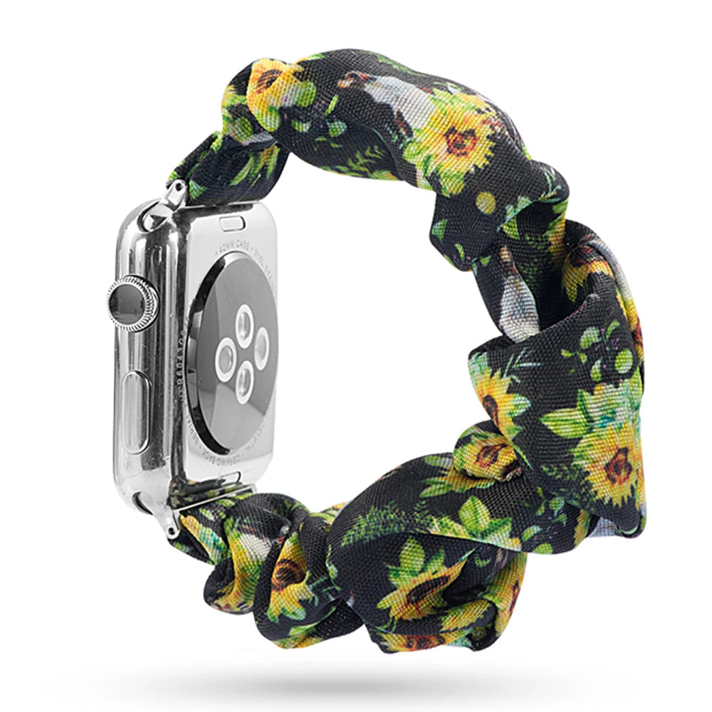 Scrunchie Elastic Apple Watch Armband Series 11/10/9/8/7/6/5/4/ SE / Ultra 1/2/3