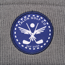 Load image into Gallery viewer, Gray Knit Beanie w/ Navy Eagle Circle Logo
