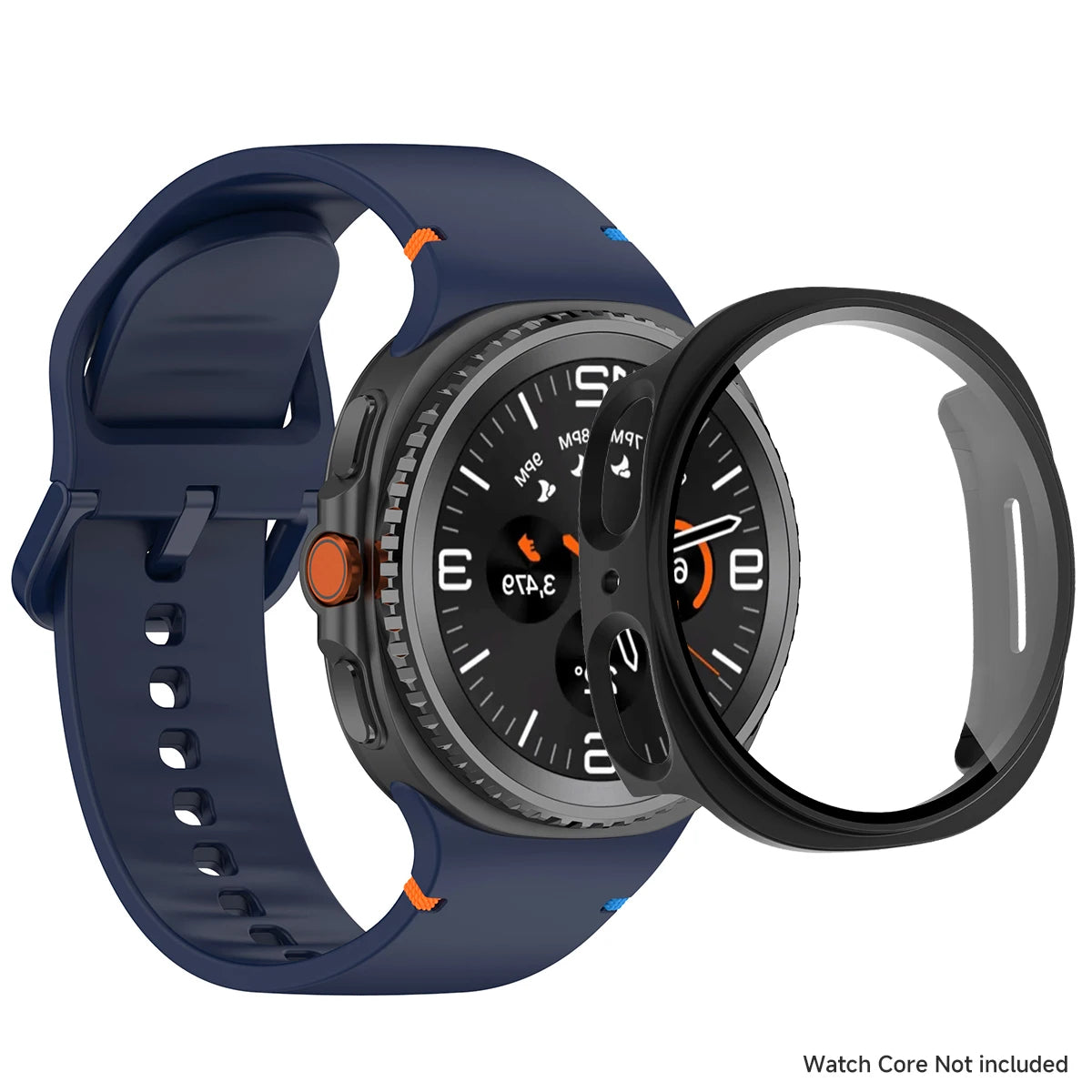 Case+Silicone Strap For Samxung Galaxy Watch 8 40MM, 44MM