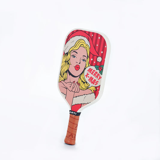 ARTI 16mm T700 Carbon Fiber Kristen & Kristy "X-MAS" Pickleball Paddle - USA Pickleball Approved