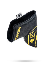 Load image into Gallery viewer, Black/Gold Ace of Spades - Blade Putter Cover
