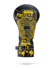 Load image into Gallery viewer, Black/Gold King of Spades - Driver Cover
