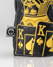 Load image into Gallery viewer, Black/Gold King of Spades - Driver Cover

