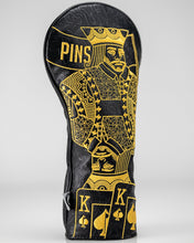 Load image into Gallery viewer, Black/Gold King of Spades - Driver Cover

