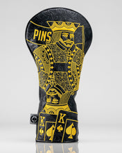 Load image into Gallery viewer, Black/Gold King of Spades - Driver Cover
