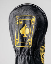 Load image into Gallery viewer, Black/Gold Queen of Spades - Fairway Cover
