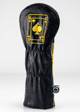 Load image into Gallery viewer, Black/Gold Queen of Spades - Fairway Cover
