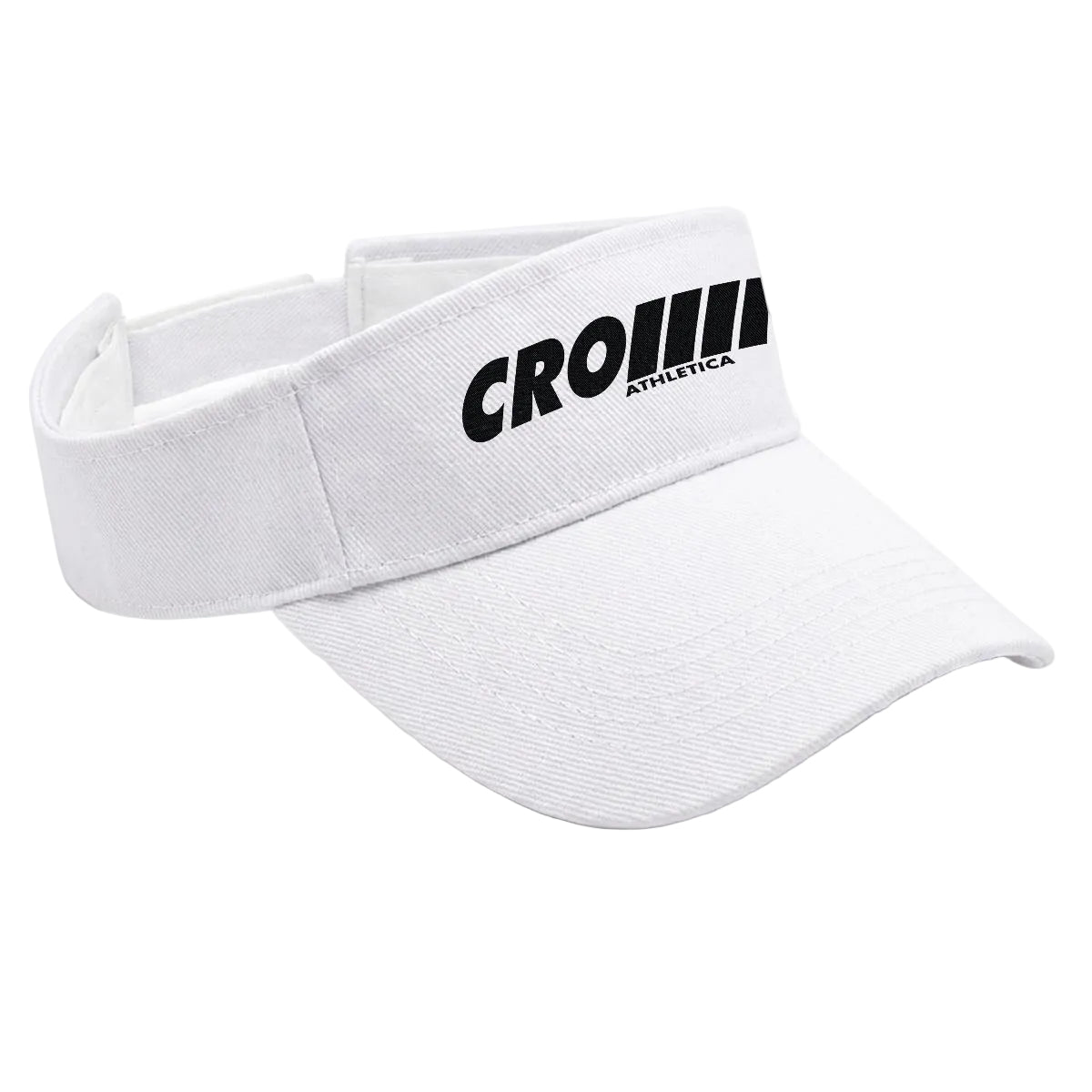 CROWN ATHLETICA /// Embroidered Logo Visor (WHITE)