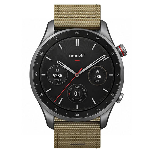 Amazfit Balance, GTR, GTS & Bip Woven Nylon Band, Black Buckle