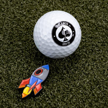 Load image into Gallery viewer, Rocket Emoji Ball Marker
