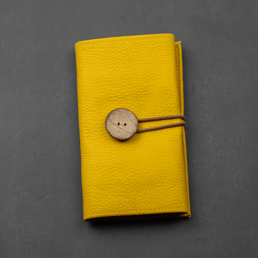 Leather Yellow Travel Tech Organizer - Riverside