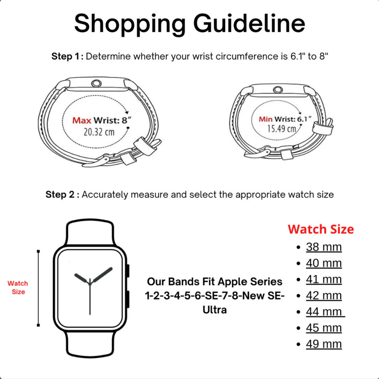 Luxury Double Wrap Vegetal Brown Leather Apple Watch Band - San Diego