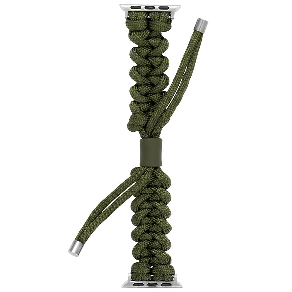 Outdoors Survival Rope Apple Watch Armband Series 11/10/9/8/7/6/5/4/ SE / Ultra 1/2/3