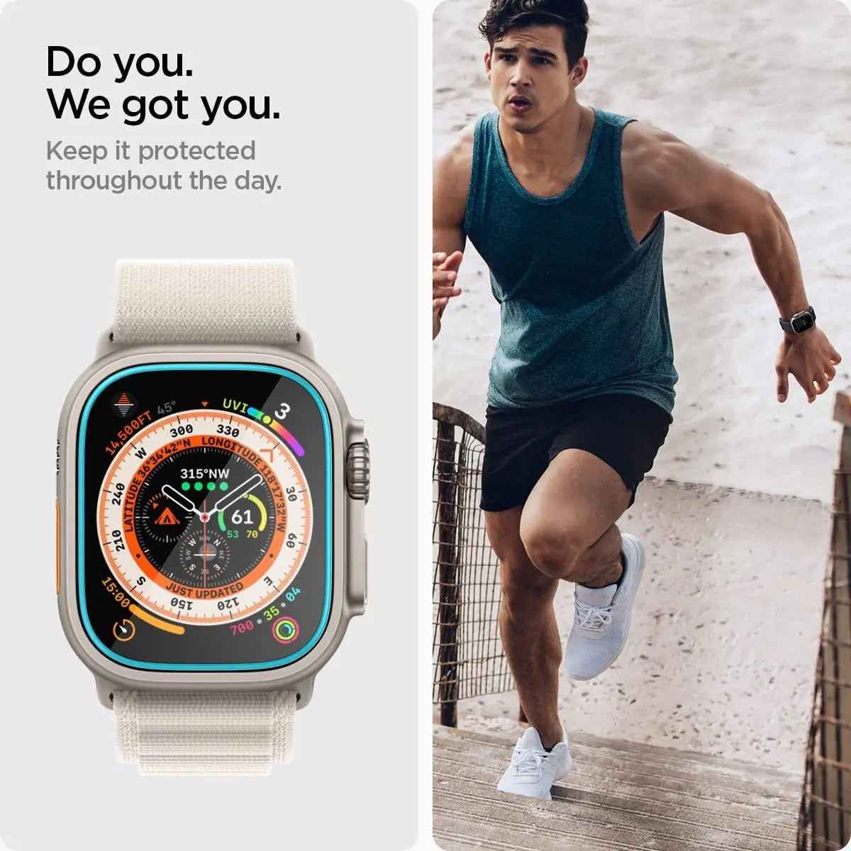 Apple Watch Ultra 49mm Tempered Glass Screen Protector