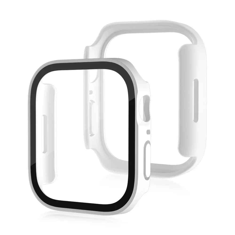 Case for Apple Watch 11, 10, 9, 8, 7, 6, 5, SE Screen Protector Glass+Cover
