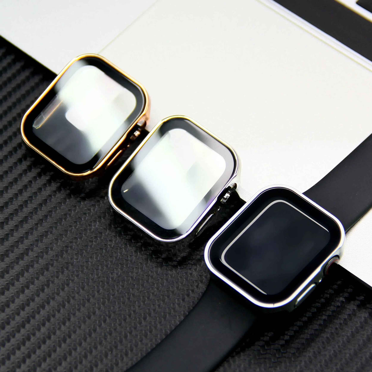 Case for Apple Watch 11, 10, 9, 8, 7, 6, 5, SE Screen Protector Glass+Cover