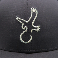 Load image into Gallery viewer, Black/Grey Eagle Performance Hat
