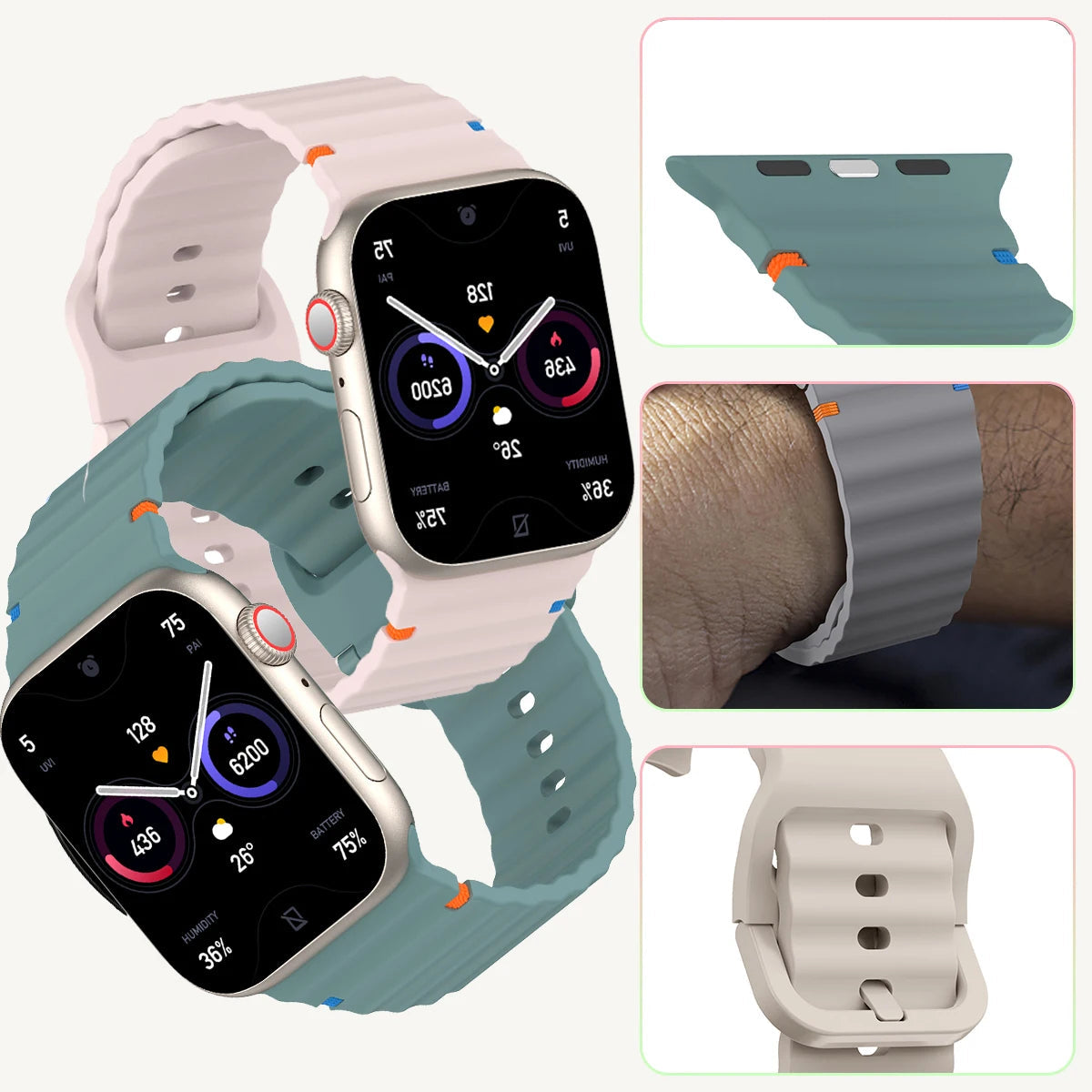 Strap For Apple Watch Band Series 11/10/9/8/7/6/5/4/ SE / Ultra 1/2/3 - Stylish & Protective
