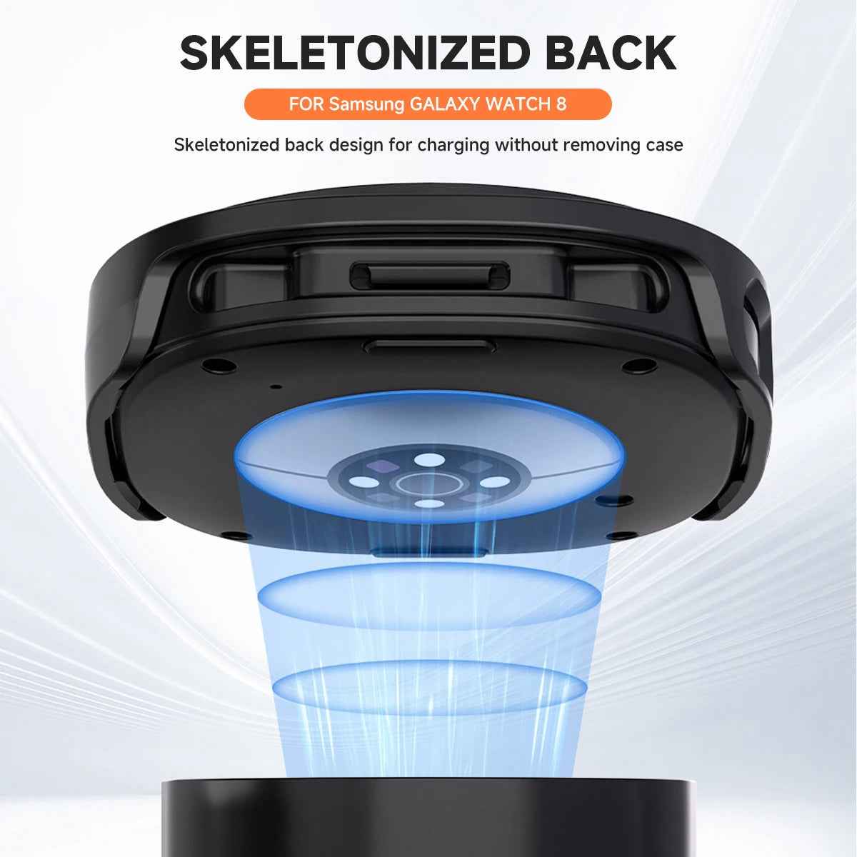 Case+Silicone Strap For Samxung Galaxy Watch 8 40MM, 44MM