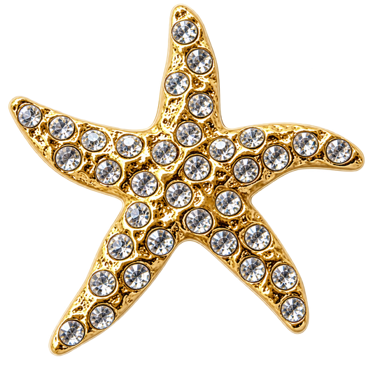 Starfish 3D Crystal Ball Marker & Hat Clip by ReadyGOLF