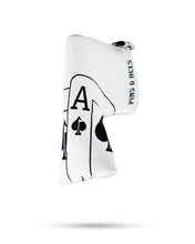 Load image into Gallery viewer, White Out Ace of Spades - Blade Putter Cover
