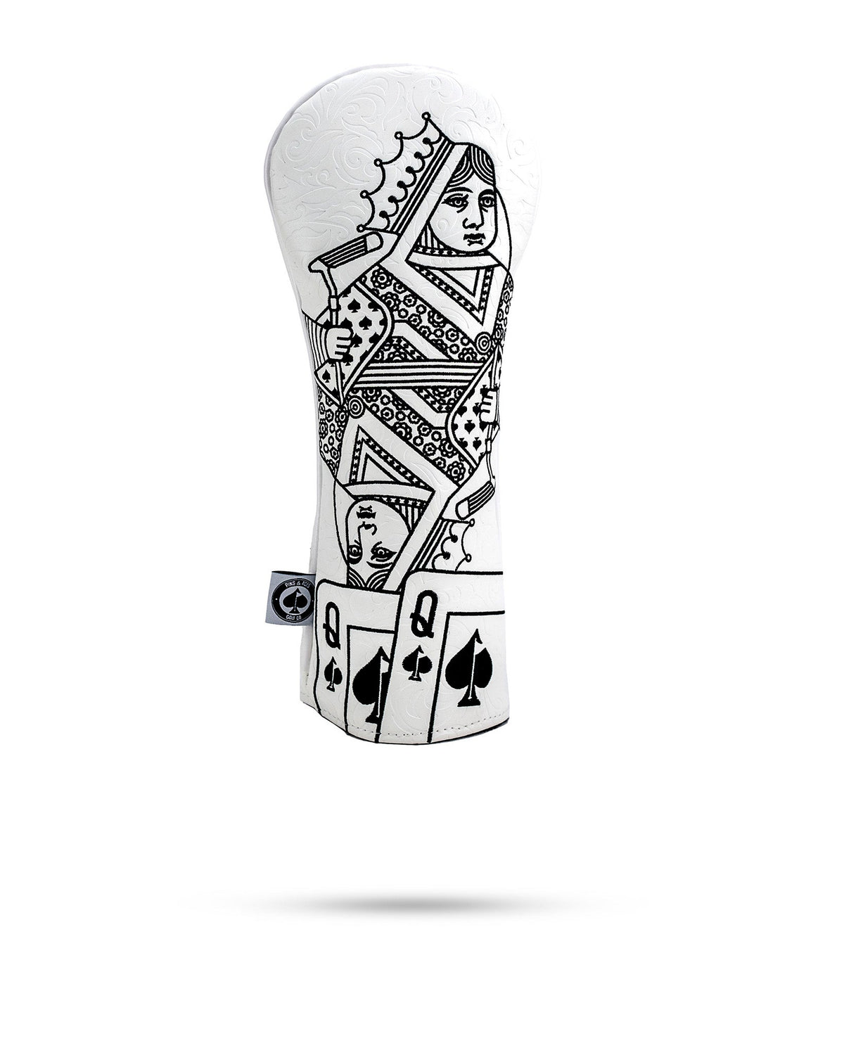 White Out Queen of Spades - Fairway Headcover