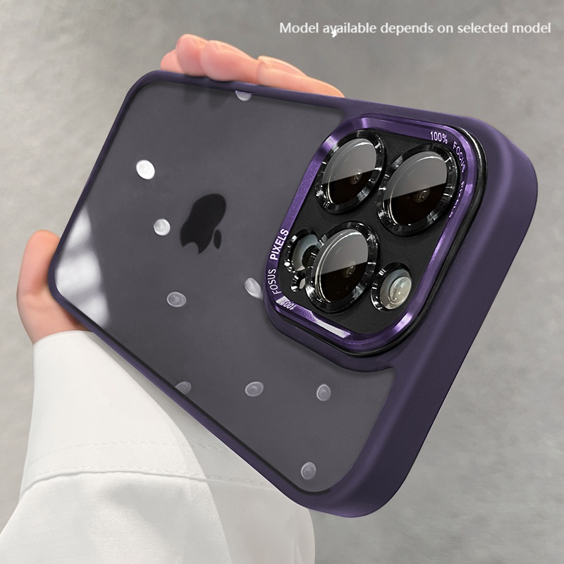 iPhone Magnetic Eagle Eye Metal Lens Ring Transparent Case – iPhone 17 / 16 / 15 / 14 / 13 / 12