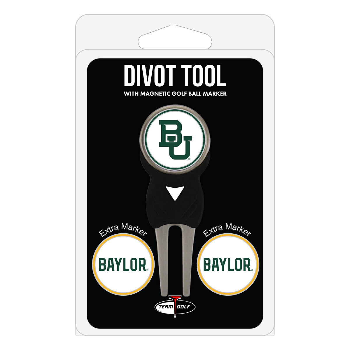 Baylor Bears Divot Tool + 3 Ball Markers