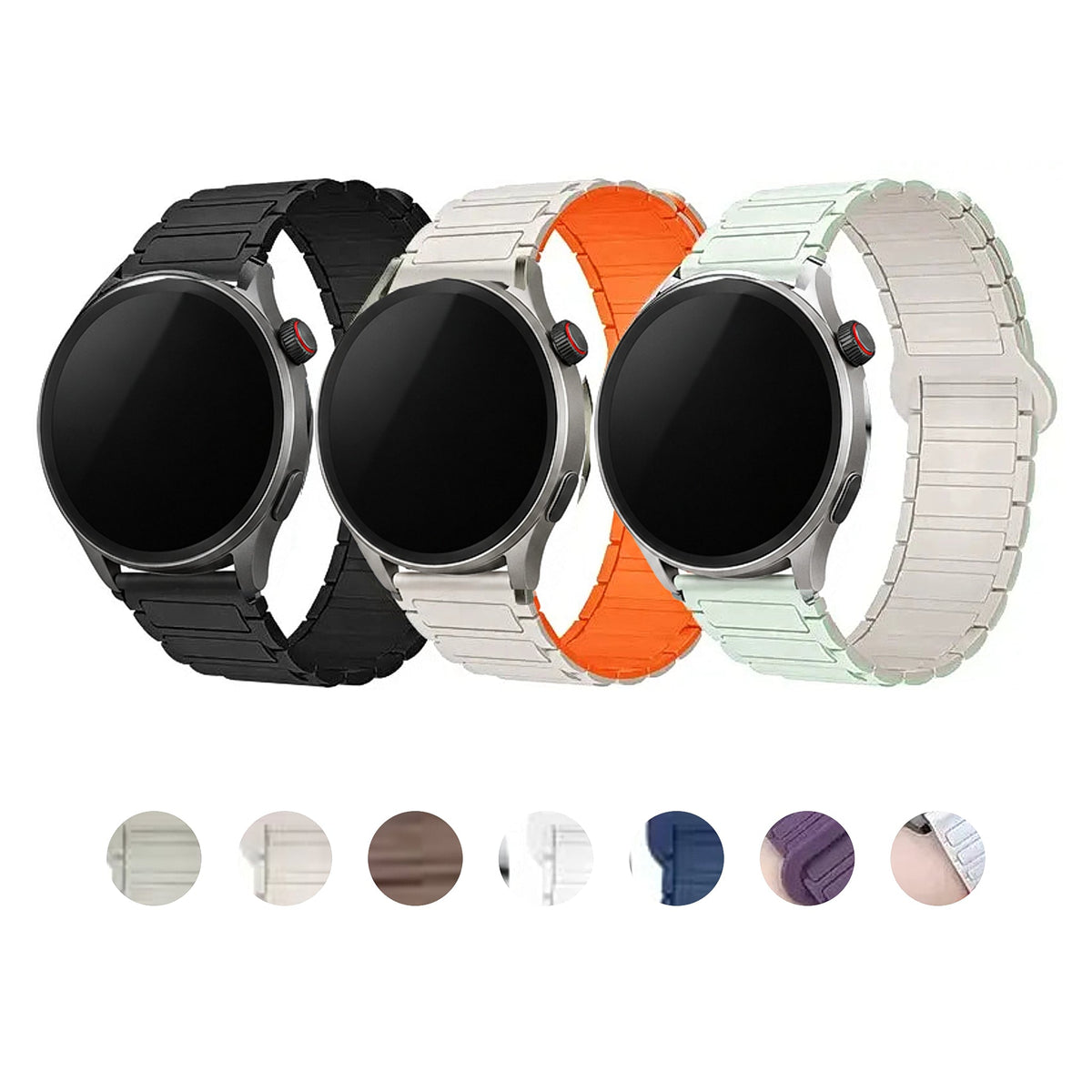 Amazfit Balance, GTR, GTS & Bip Two-Tone Magnetic Silicone Loop Band