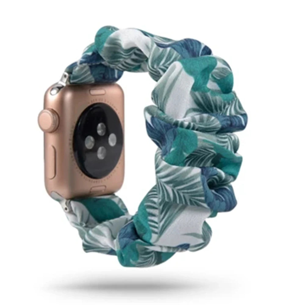 Scrunchie Elastic Apple Watch Armband Series 11/10/9/8/7/6/5/4/ SE / Ultra 1/2/3