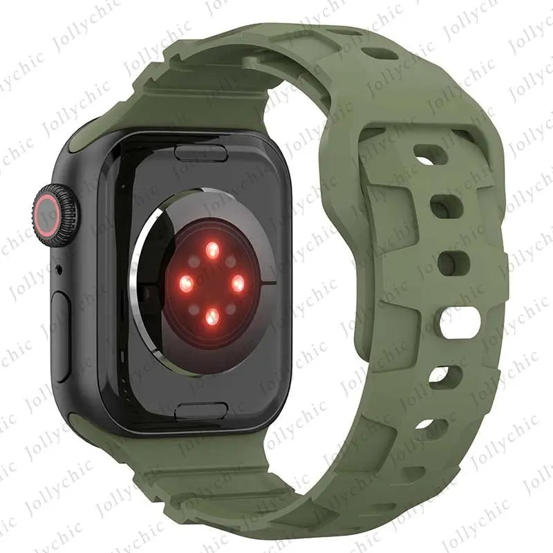 Silicone Band For Apple Watch Series 11/10/9/8/7/6/5/4/ SE / Ultra 1/2/3