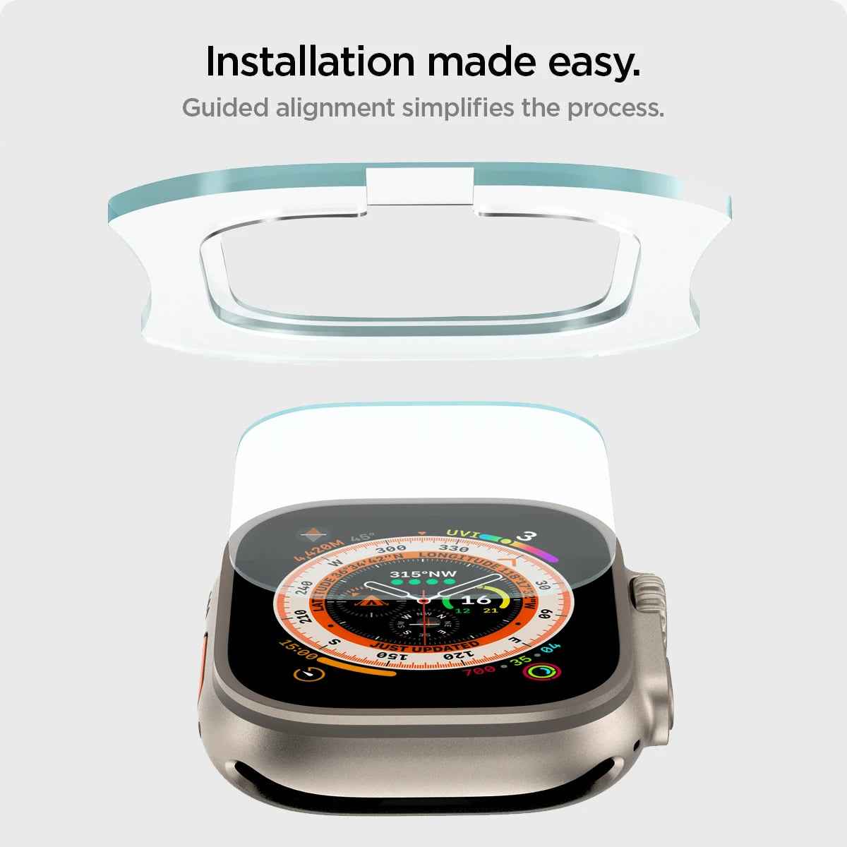 Apple Watch Ultra 49mm Tempered Glass Screen Protector