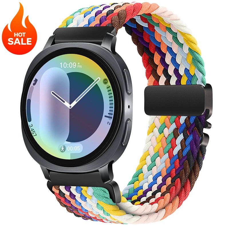 Elastic Woven Nylon Band for Samsung Galaxy Watch 8, 40MM, 44MM, 8 Classic 46MM, Ultra 47MM