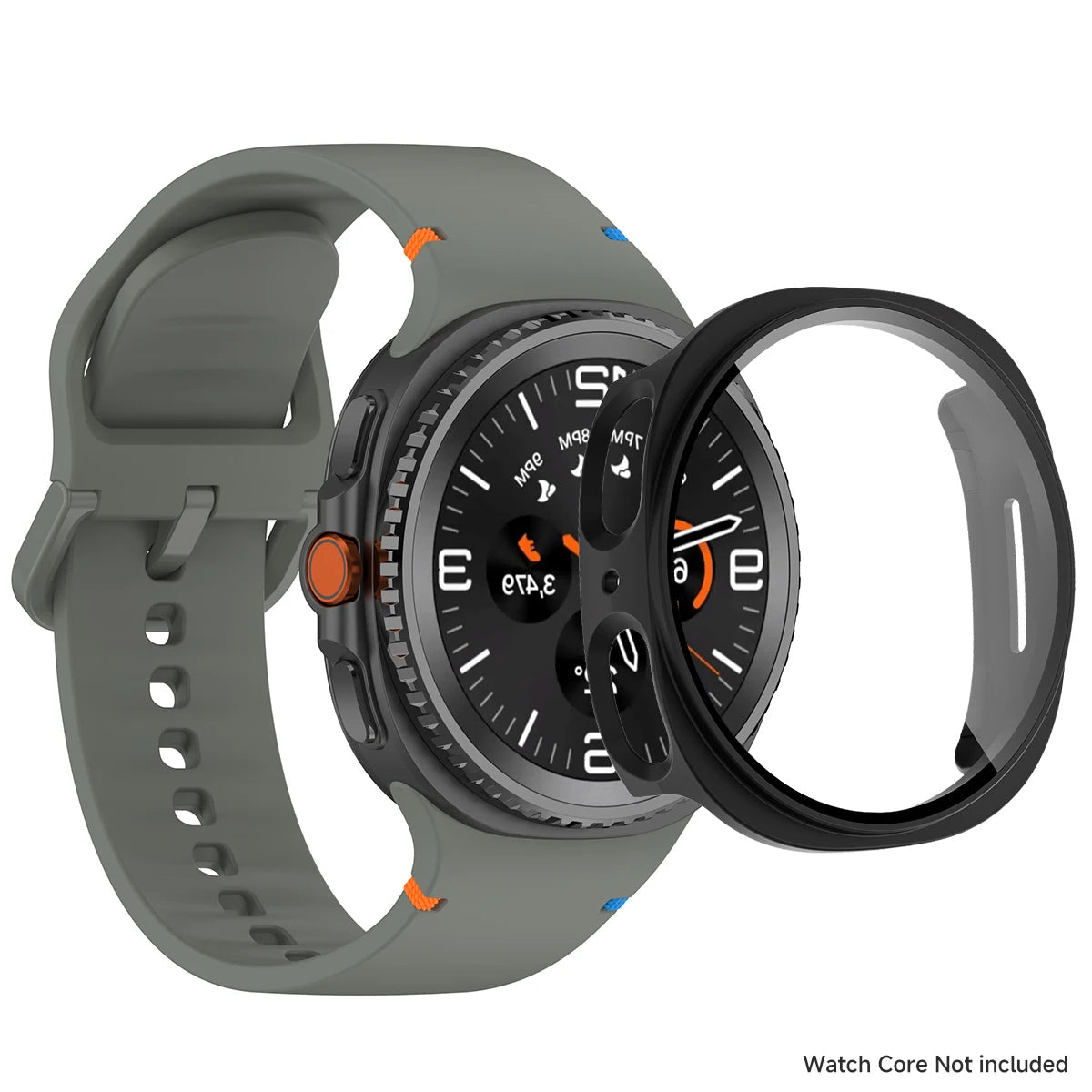 Case+Silicone Strap For Samxung Galaxy Watch 8 40MM, 44MM
