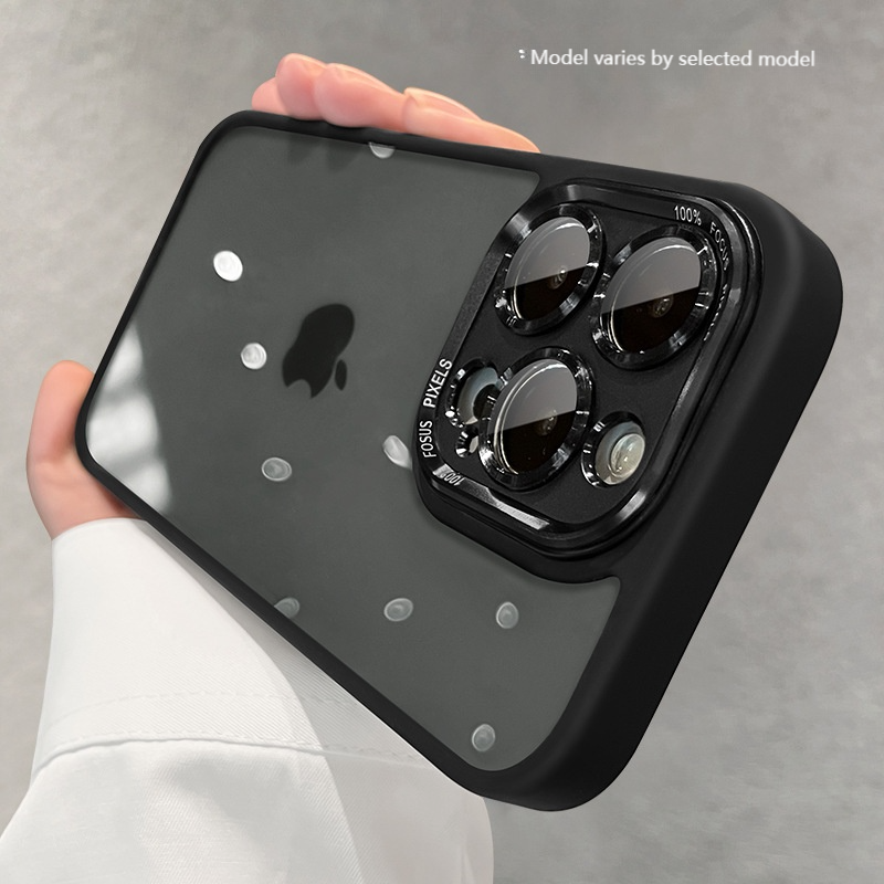 iPhone Magnetic Eagle Eye Metal Lens Ring Transparent Case – iPhone 17 / 16 / 15 / 14 / 13 / 12