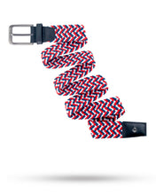 Load image into Gallery viewer, Pins Belt - Red White &amp; Blue
