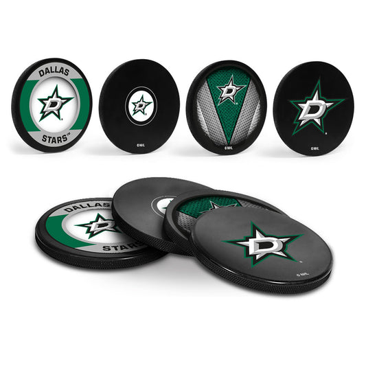 Dallas Stars Hockey Puck Coaster Set